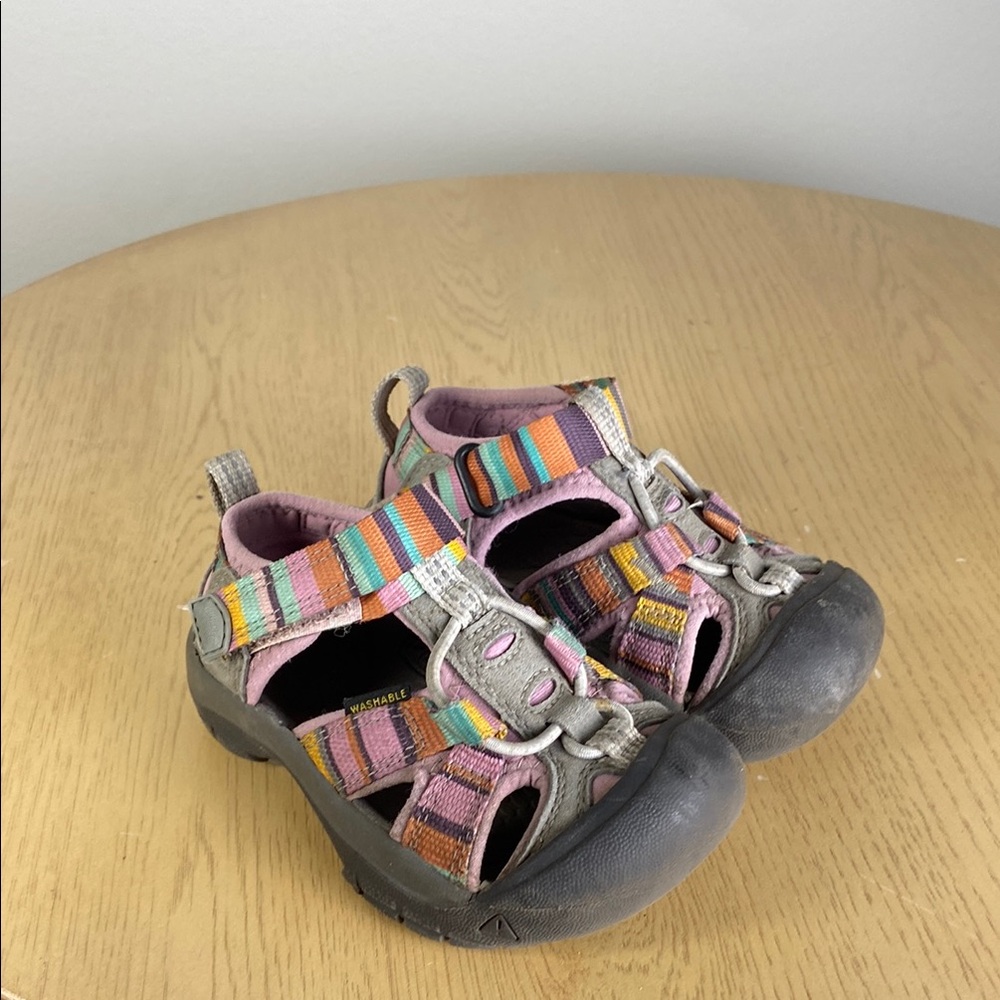 Keen Pink and Gray Sandals with Durable Design